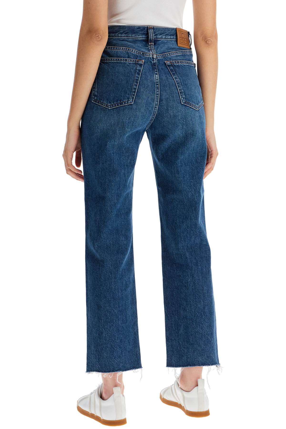 Toteme classic cut cropped jeans image 2