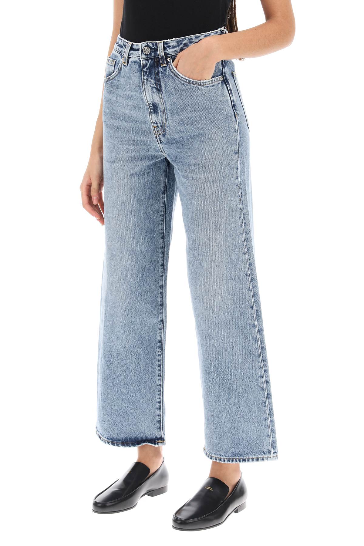 Toteme cropped flare jeans image 3