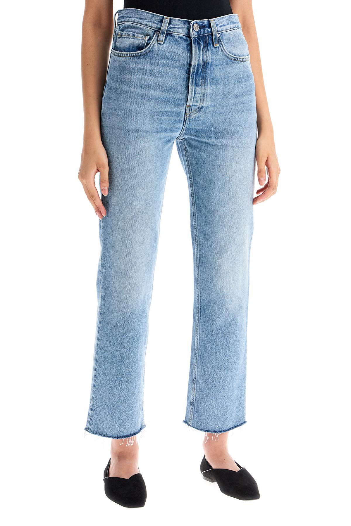 Toteme classic cut cropped jeans image 1