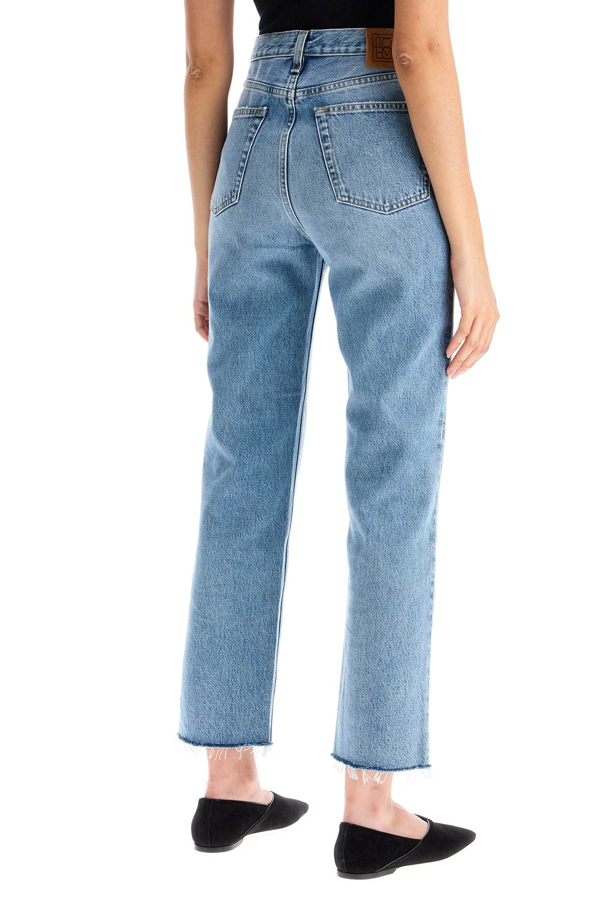 Toteme classic cut cropped jeans image 2