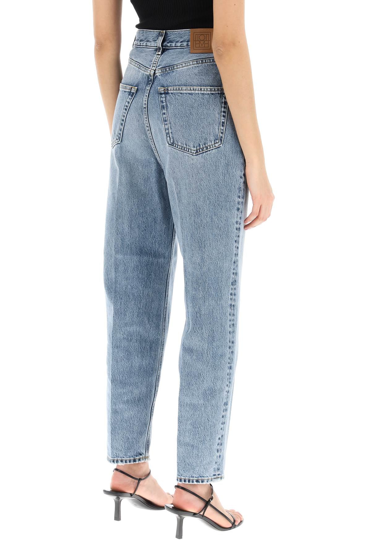 Toteme organic denim tapered jeans image 2