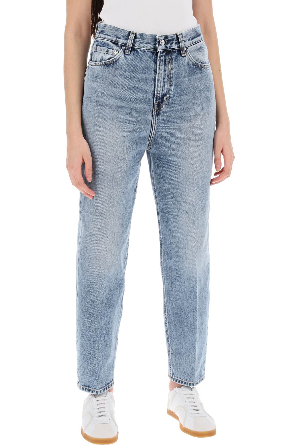 Toteme organic denim tapered jeans image 1