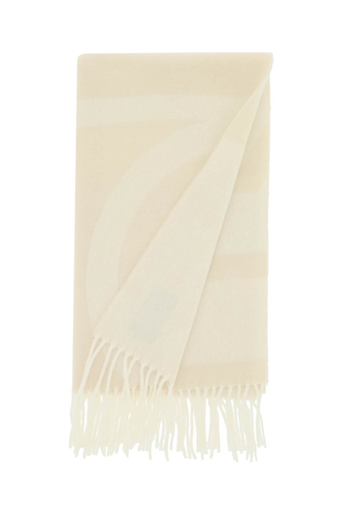 Toteme monogram jacquard wool scarf image 1