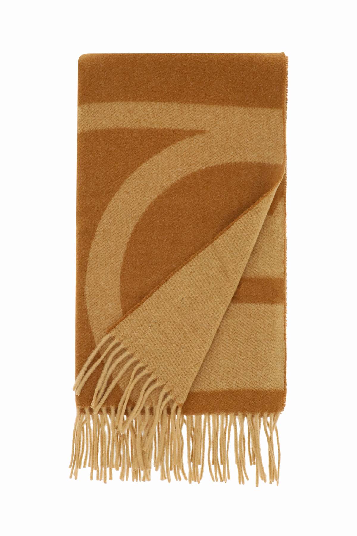 Toteme monogram jacquard wool scarf image 1