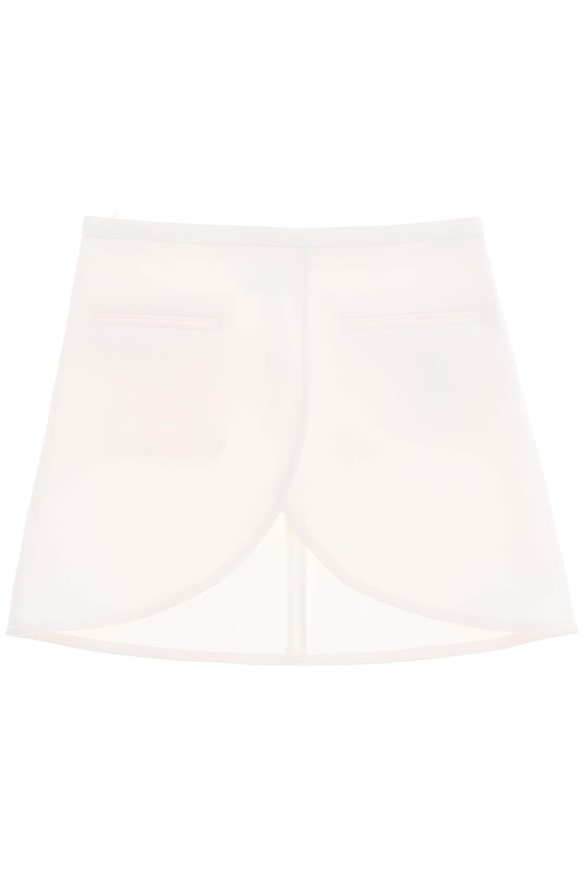 Courreges ellipse twill mini skirt in image 0