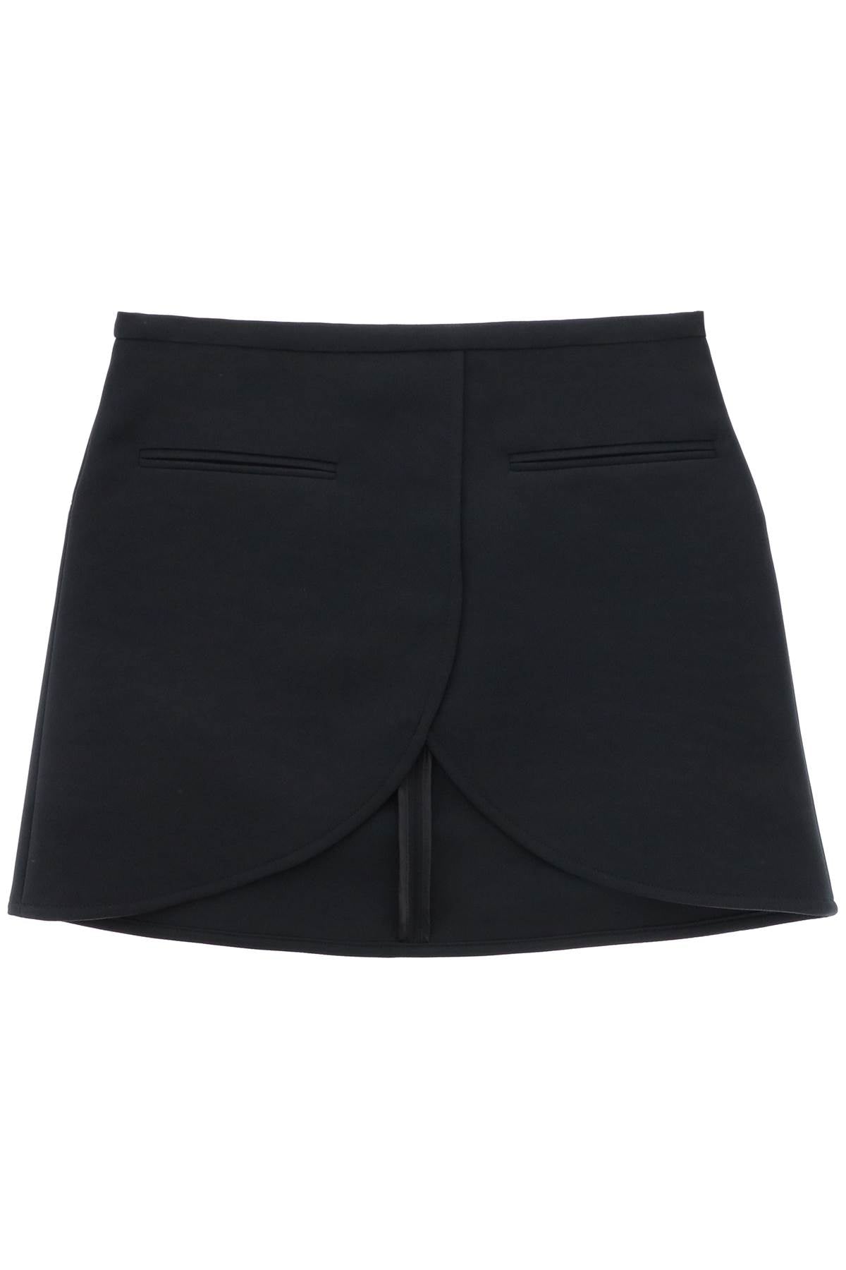 Courreges ellipse twill mini skirt in image 0