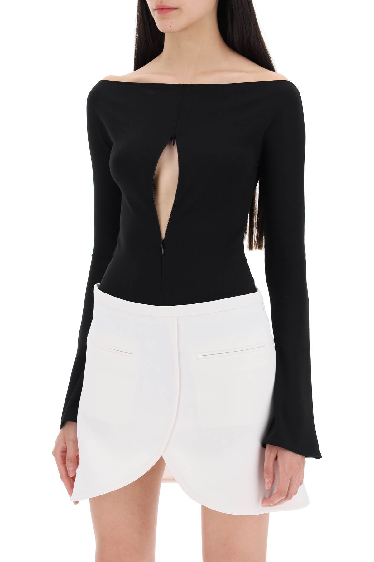 Courrèges Jersey Crêpe Bodycon Dress with Invisible Front Zip image 3