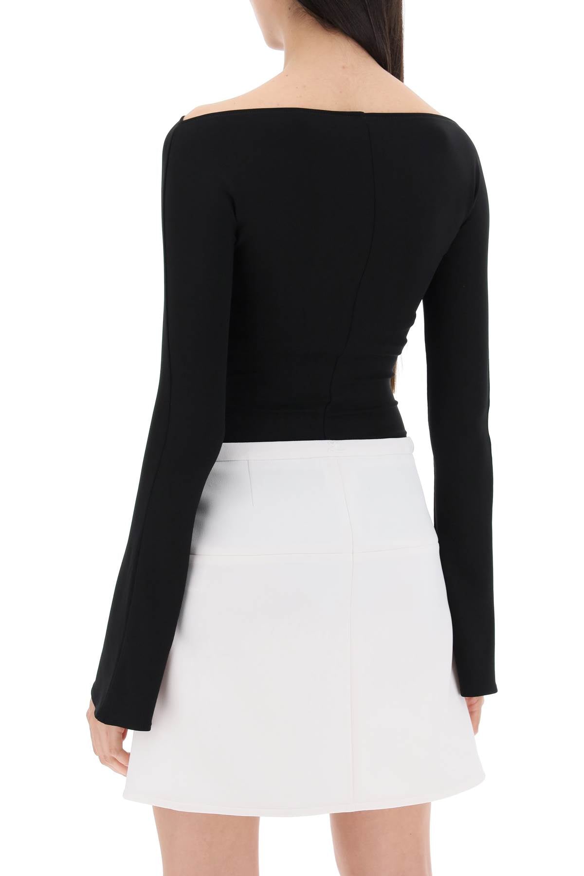 Courrèges Jersey Crêpe Bodycon Dress with Invisible Front Zip image 2