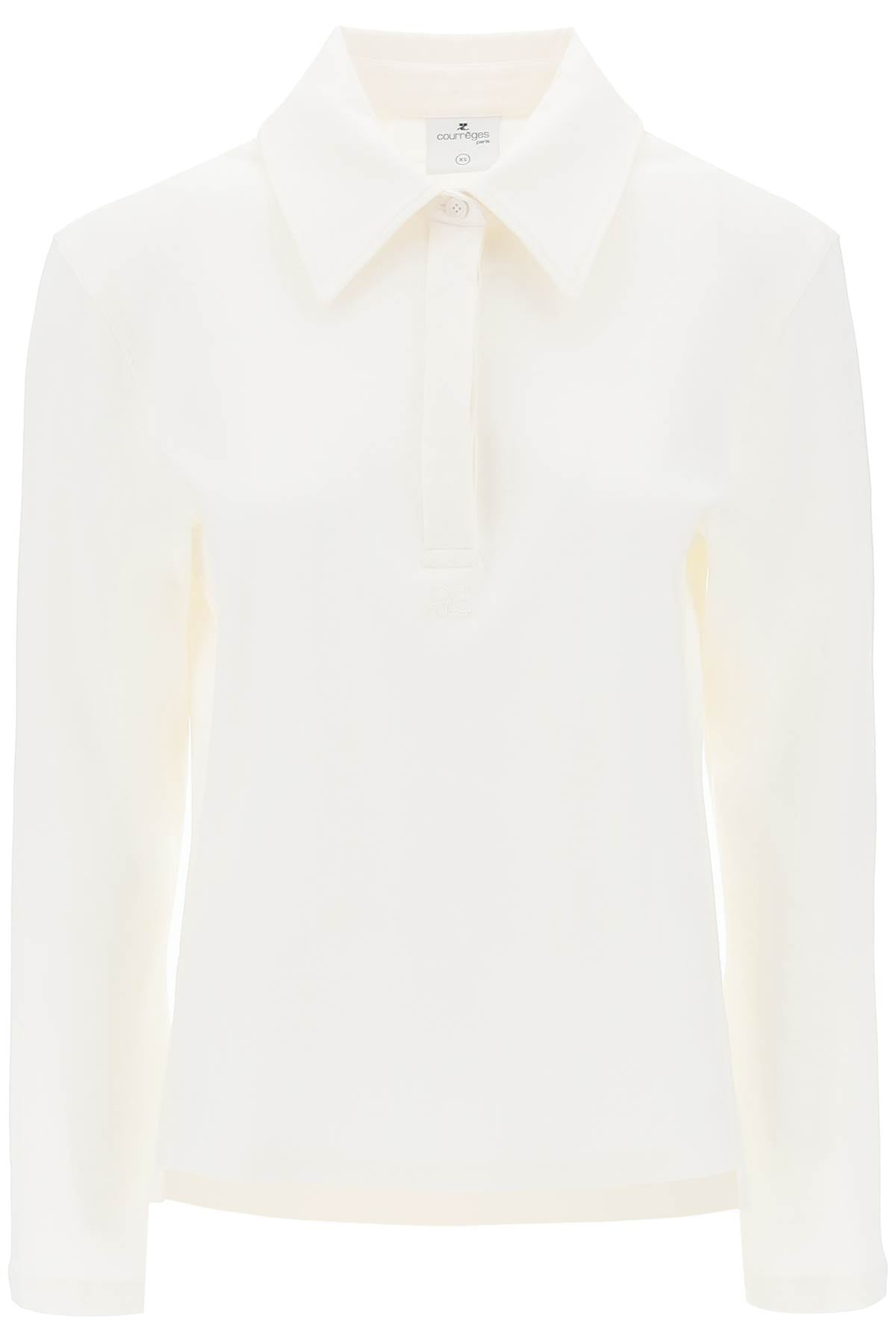 Courreges cotton piqué polo shirt image 0