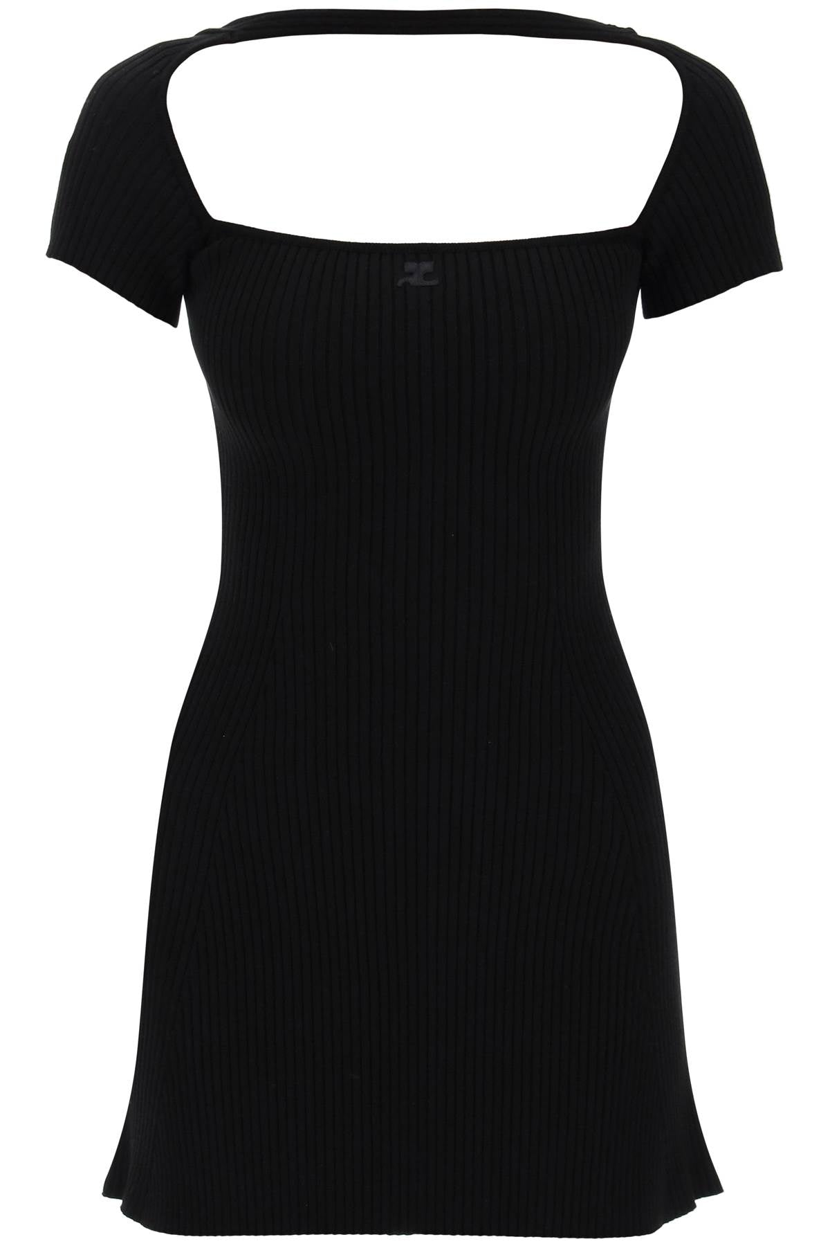 Courreges "hyperbole mini ribbed jersey dress with image 0