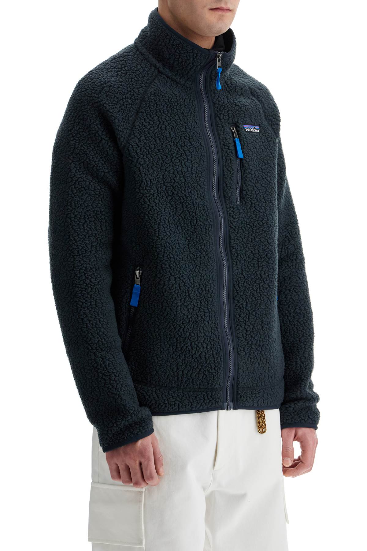 Patagonia Recycled Fleece Zip-Up Sweatshirt - Retro Design image 1