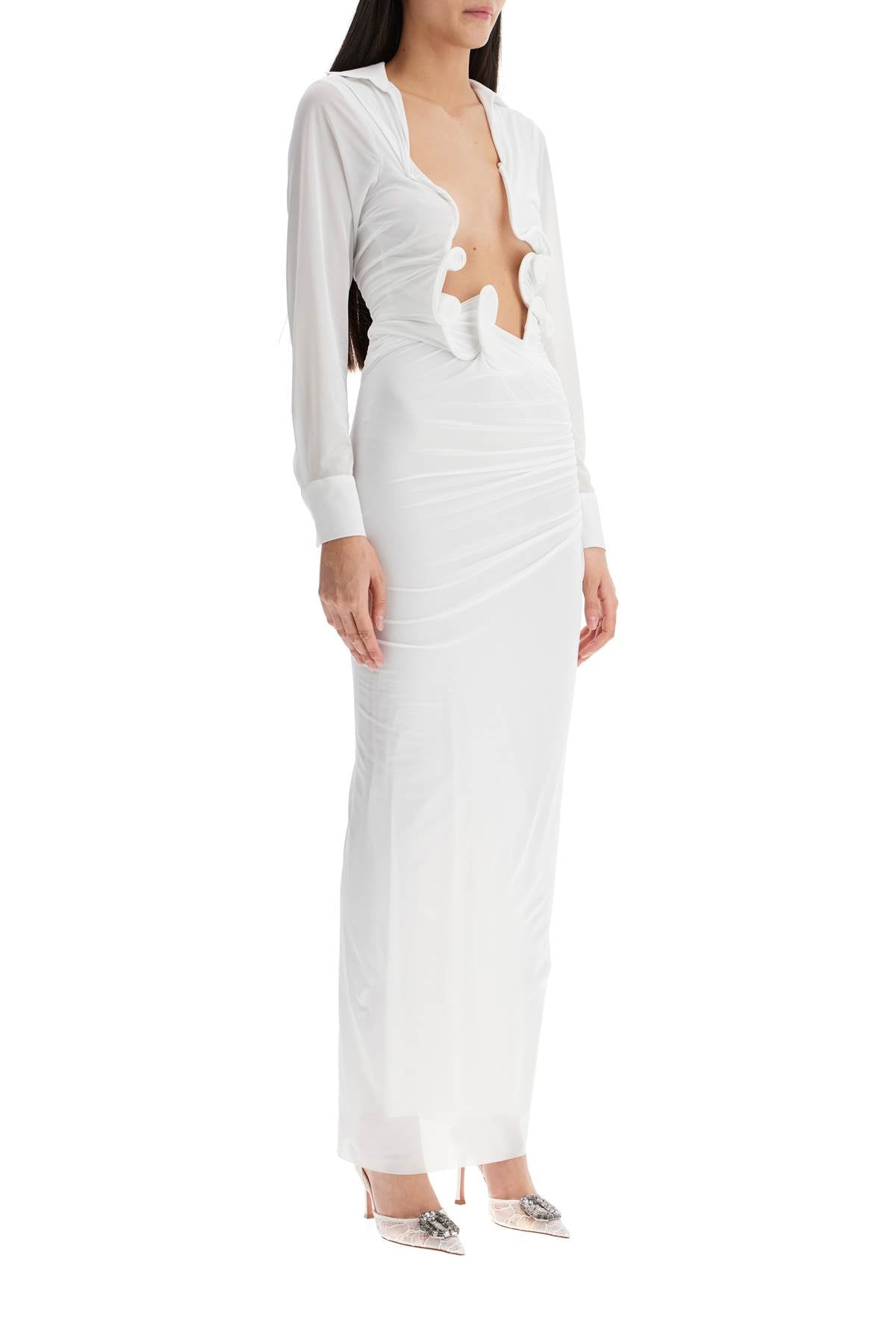 Christopher Esber Venus Plunge Dress: Structured Jersey Mini Dress image 1