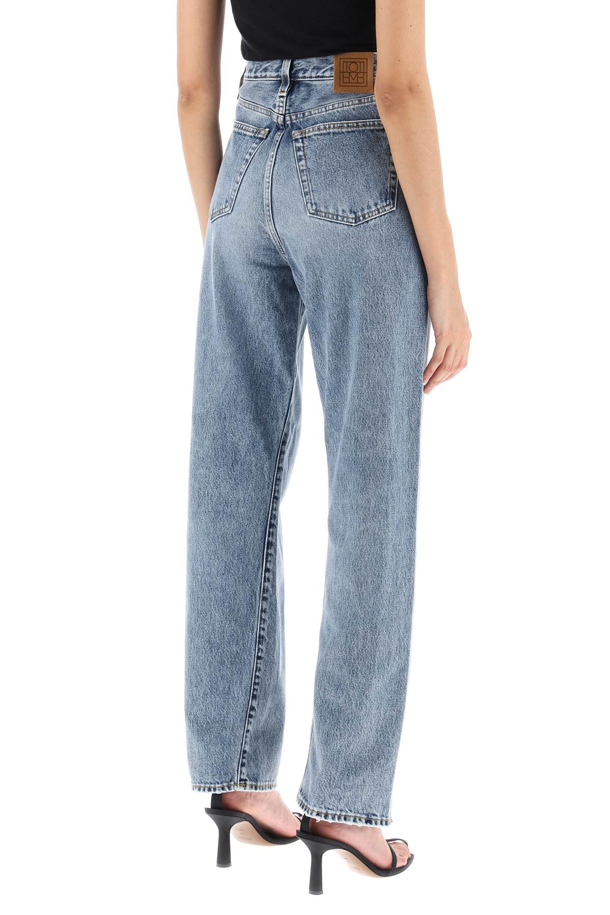 Toteme twisted seam straight jeans image 2