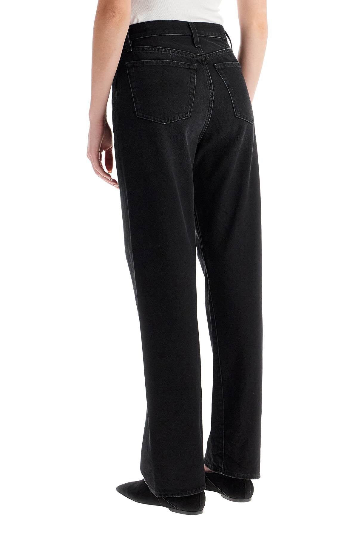 Totême Twisted Seam Straight Jeans - Faded Black image 2