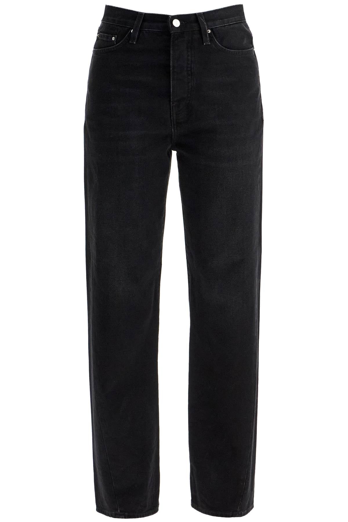 Totême Twisted Seam Straight Jeans - Faded Black image 0