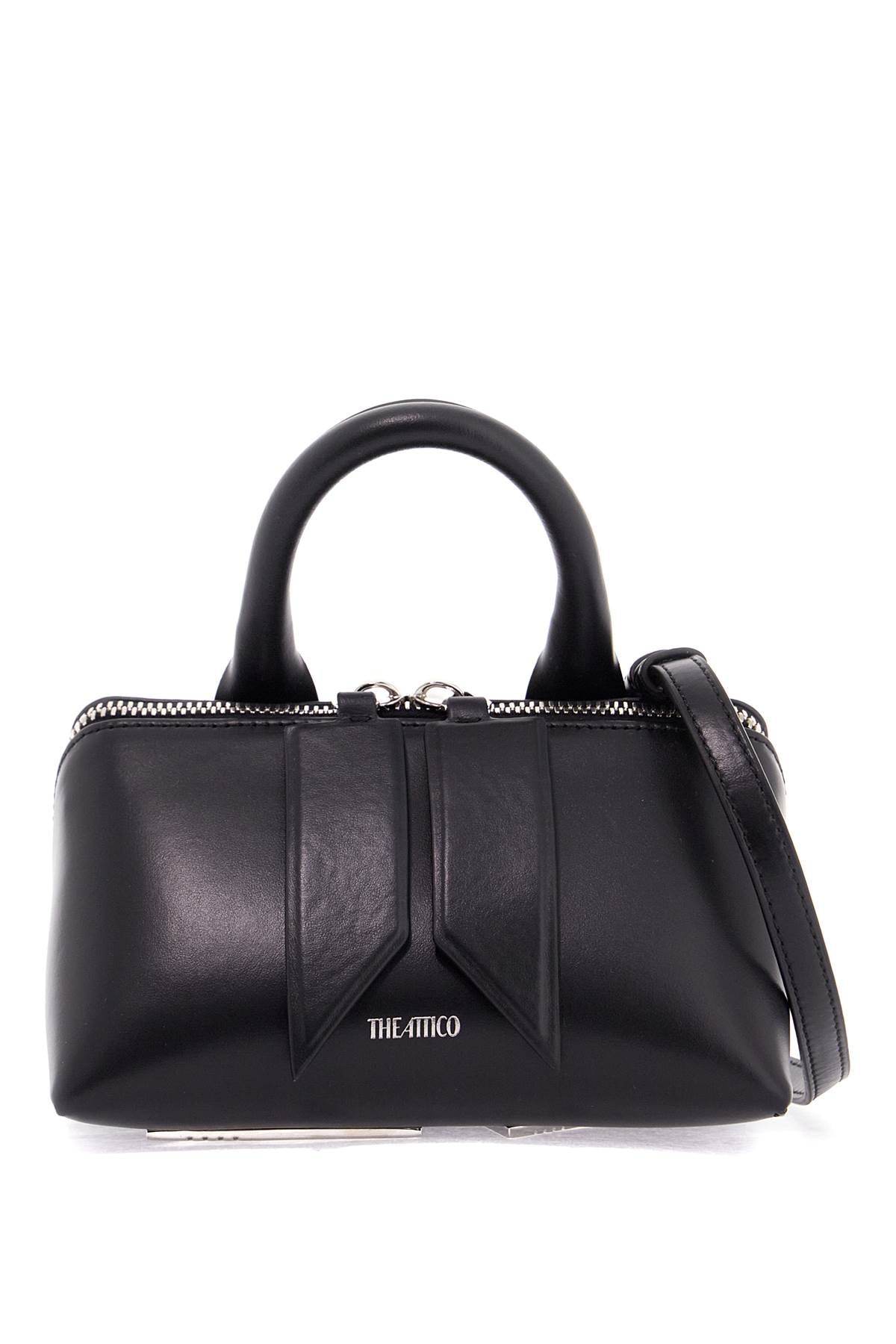 The Attico Mini Friday Leather Bag: Silver Hardware, Adjustable Strap image 0