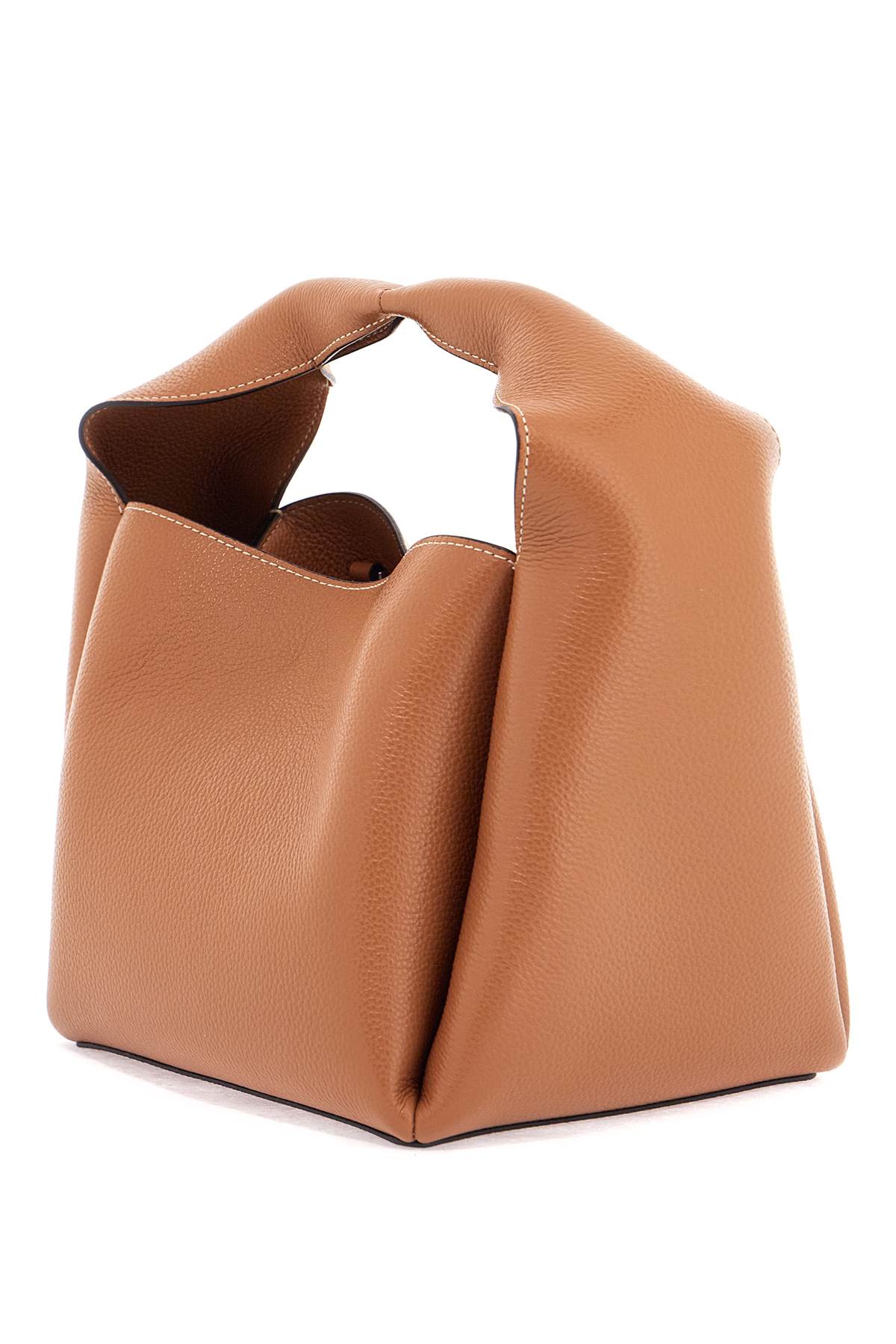 Toteme bucket bag in pelle di vitello tan con tracolla regolabile image 1