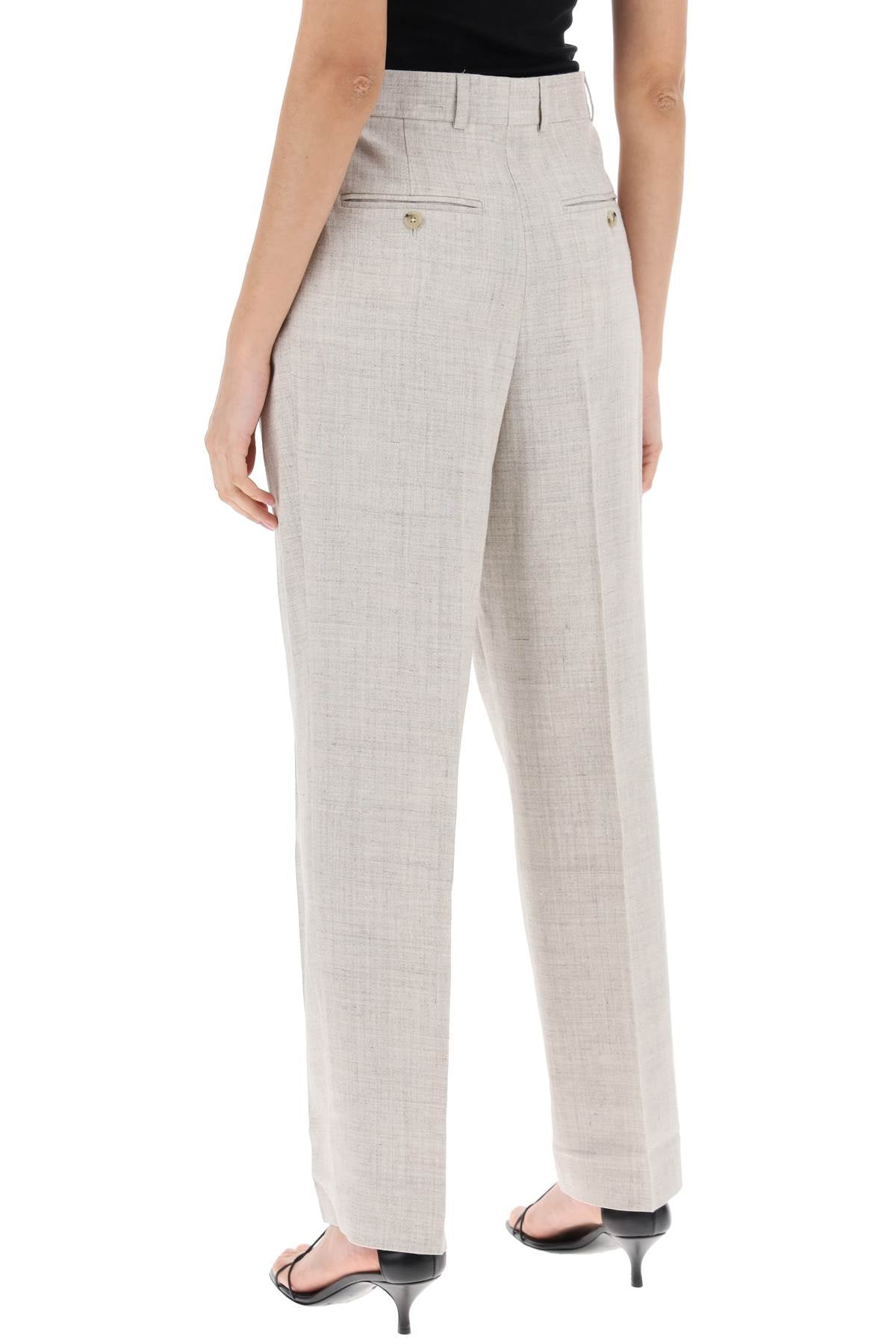 Toteme tailored trousers with double pleat image 2