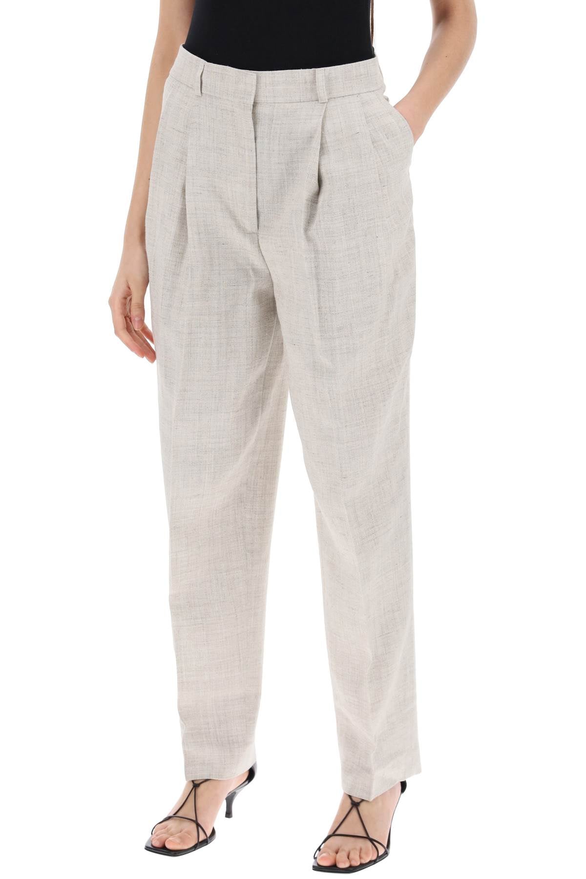 Toteme tailored trousers with double pleat image 3