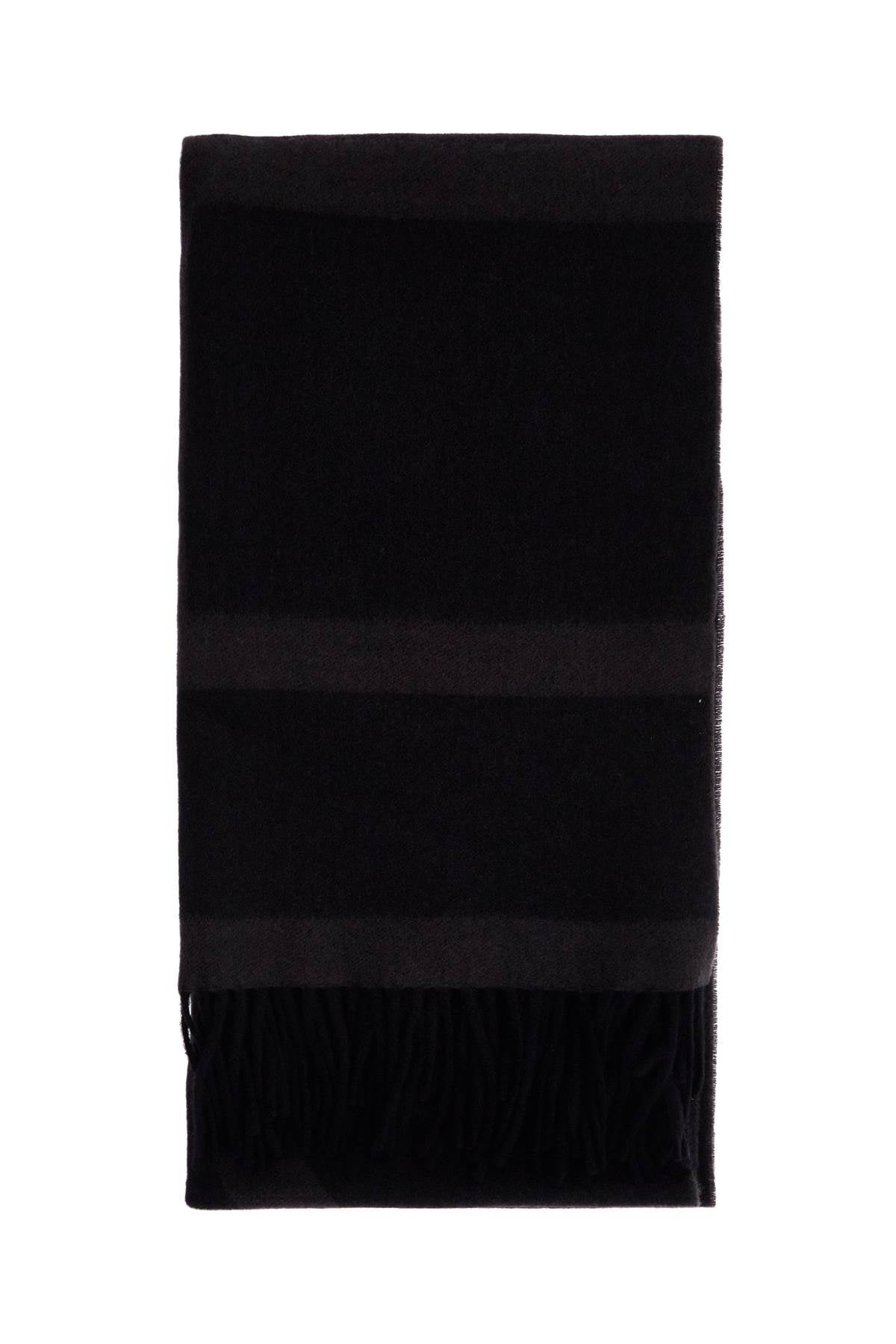 Toteme charcoal grey monogram jacquard wool scarf image 0