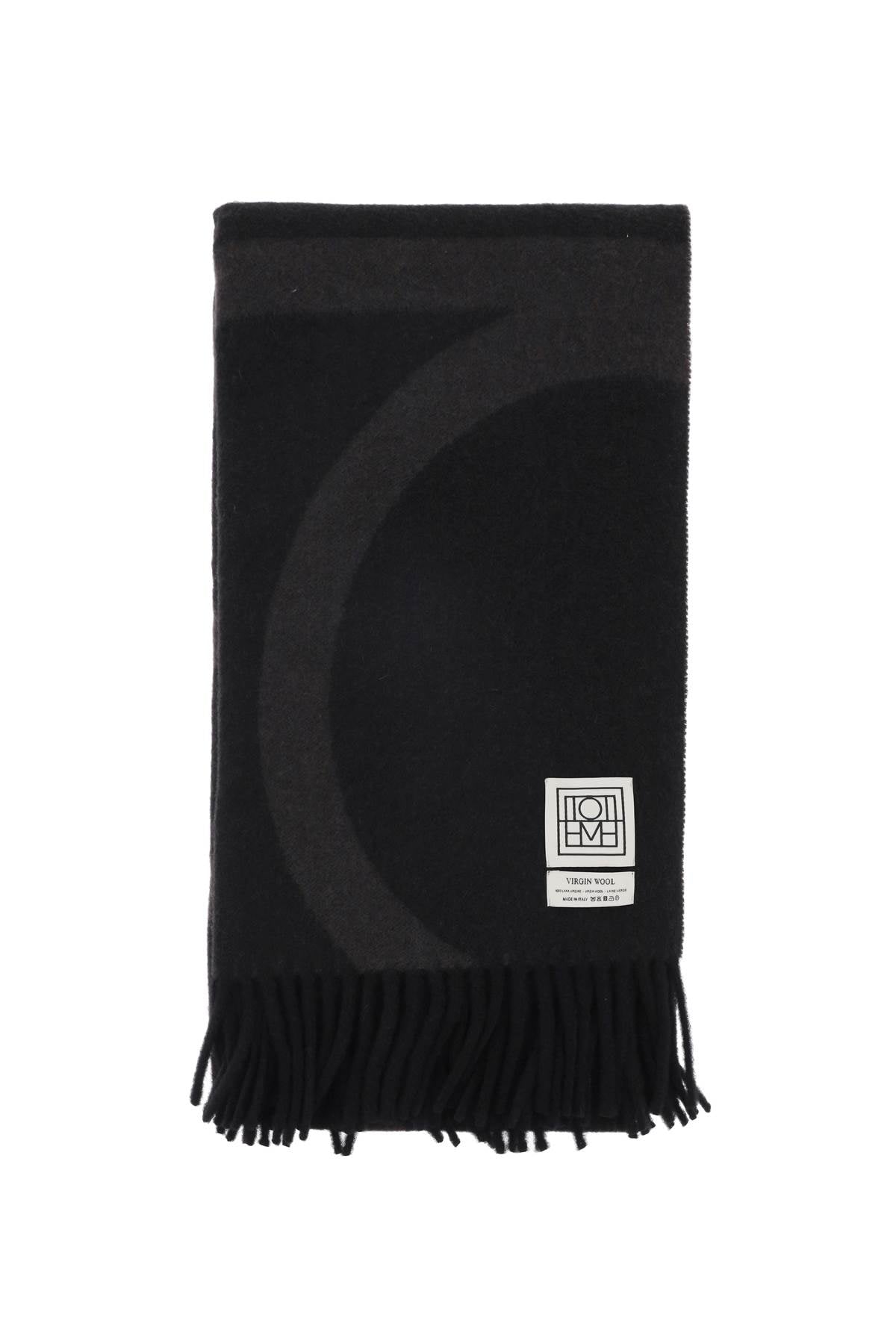 Toteme Wool Jacquard Monogram Scarf image 0