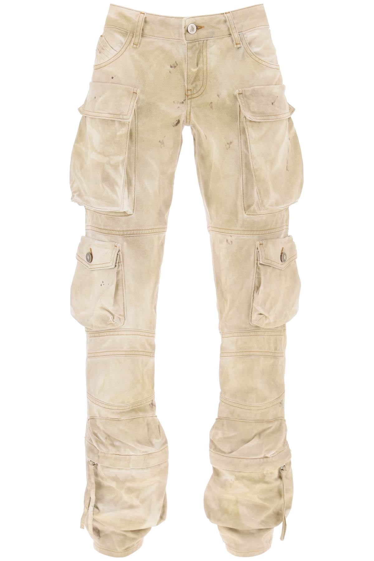 The Attico 'essie' cargo pants with marble effect image 0