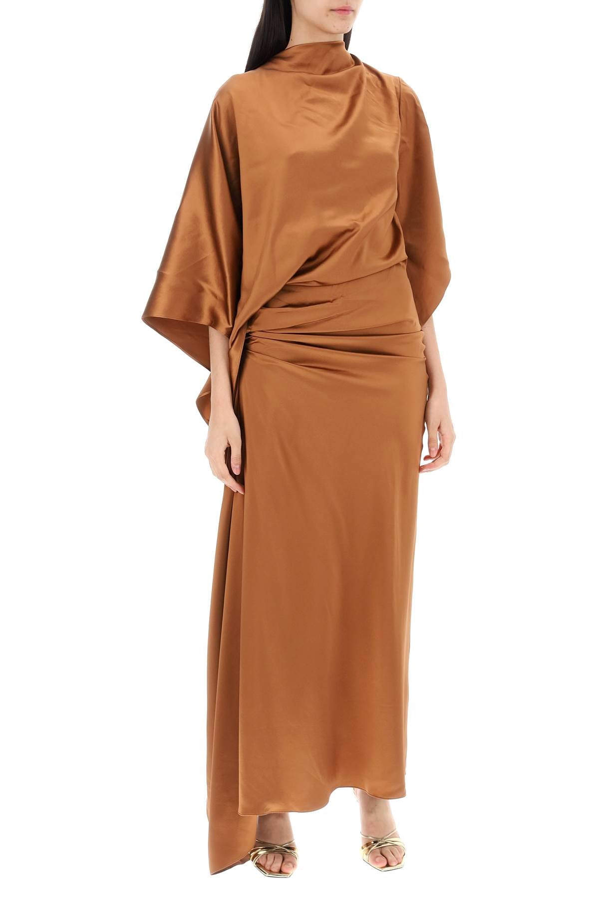 Christopher Esber Cusco Silk Draped Midi Dress image 1