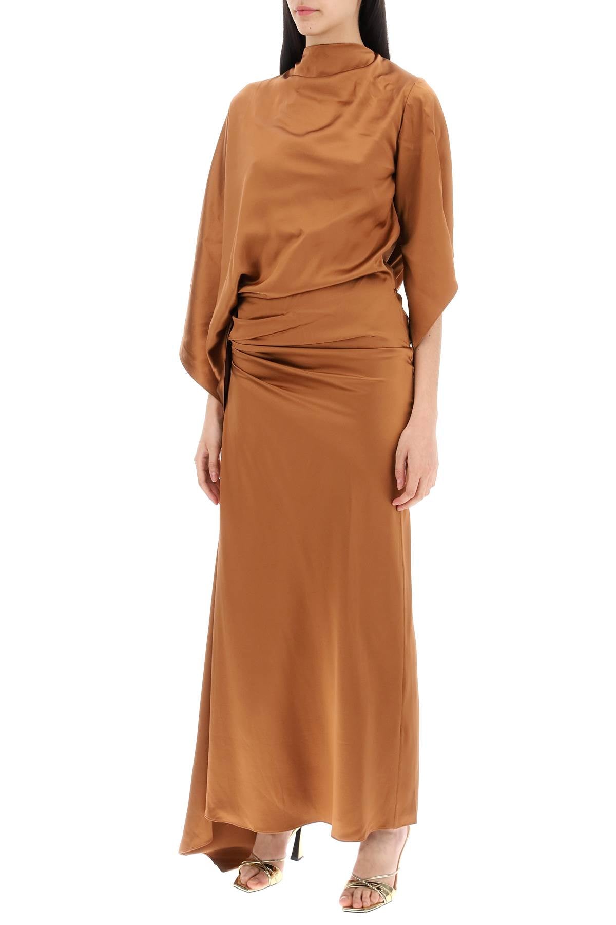 Christopher Esber Cusco Silk Draped Midi Dress image 3