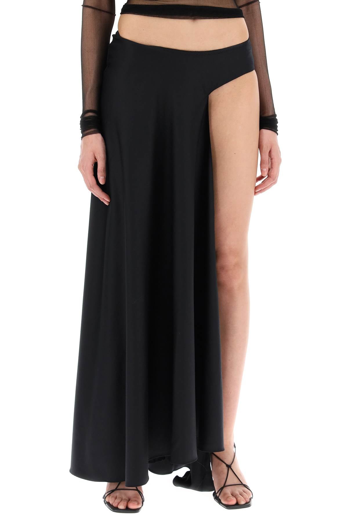 Christopher Esber Asymmetric Wool Talus Skirt image 1