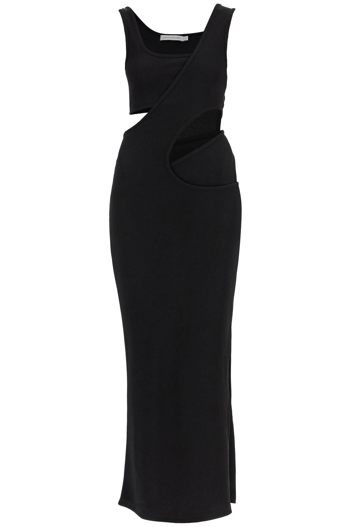 Christopher Esber Layered Maxi Dress with Asymmetrical Neckline image 0