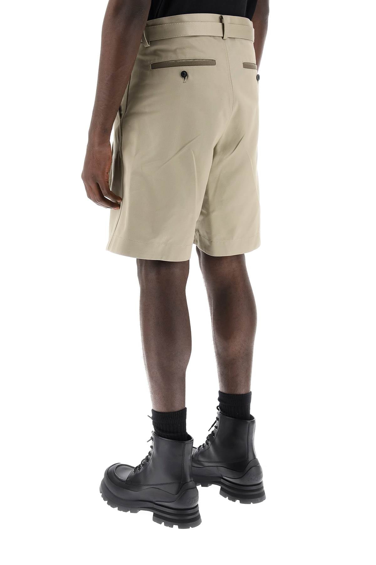 Sacai Cotton Belted Shorts image 2