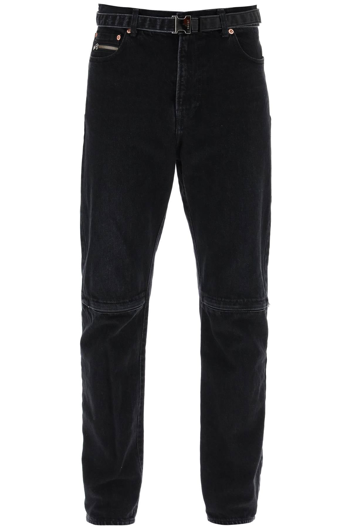 Sacai slim jeans with belt image 0