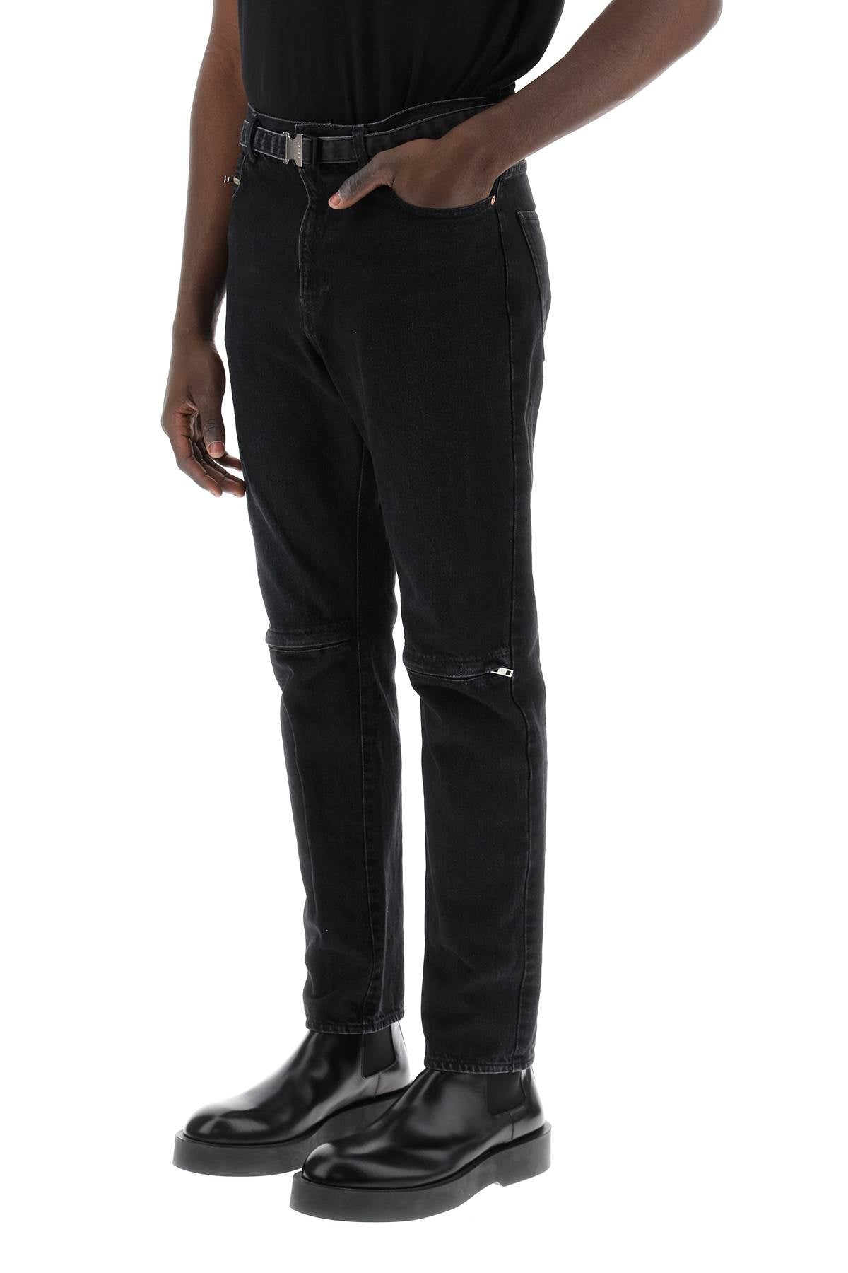 Sacai slim jeans with belt image 3