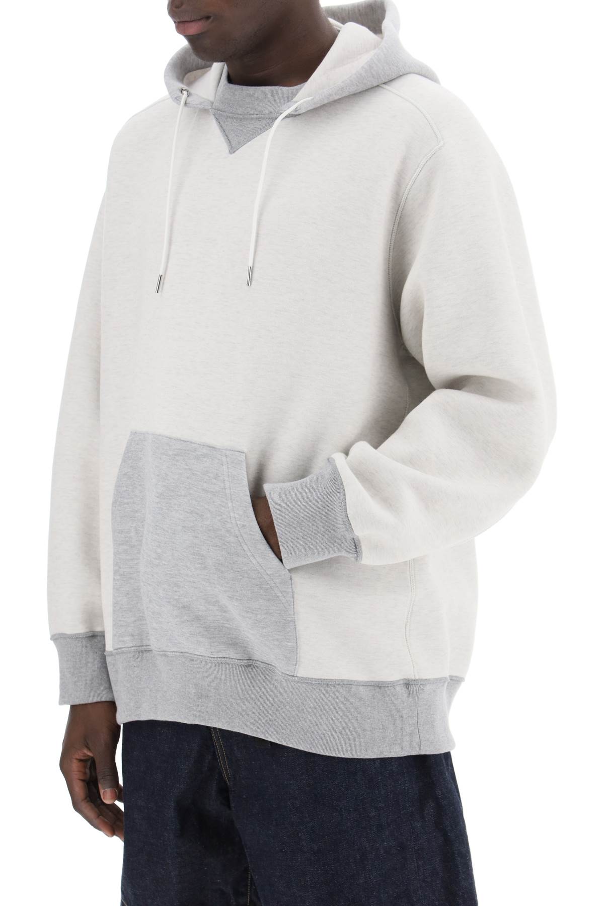 Sacai hooded sweatshirt with reverse image 3