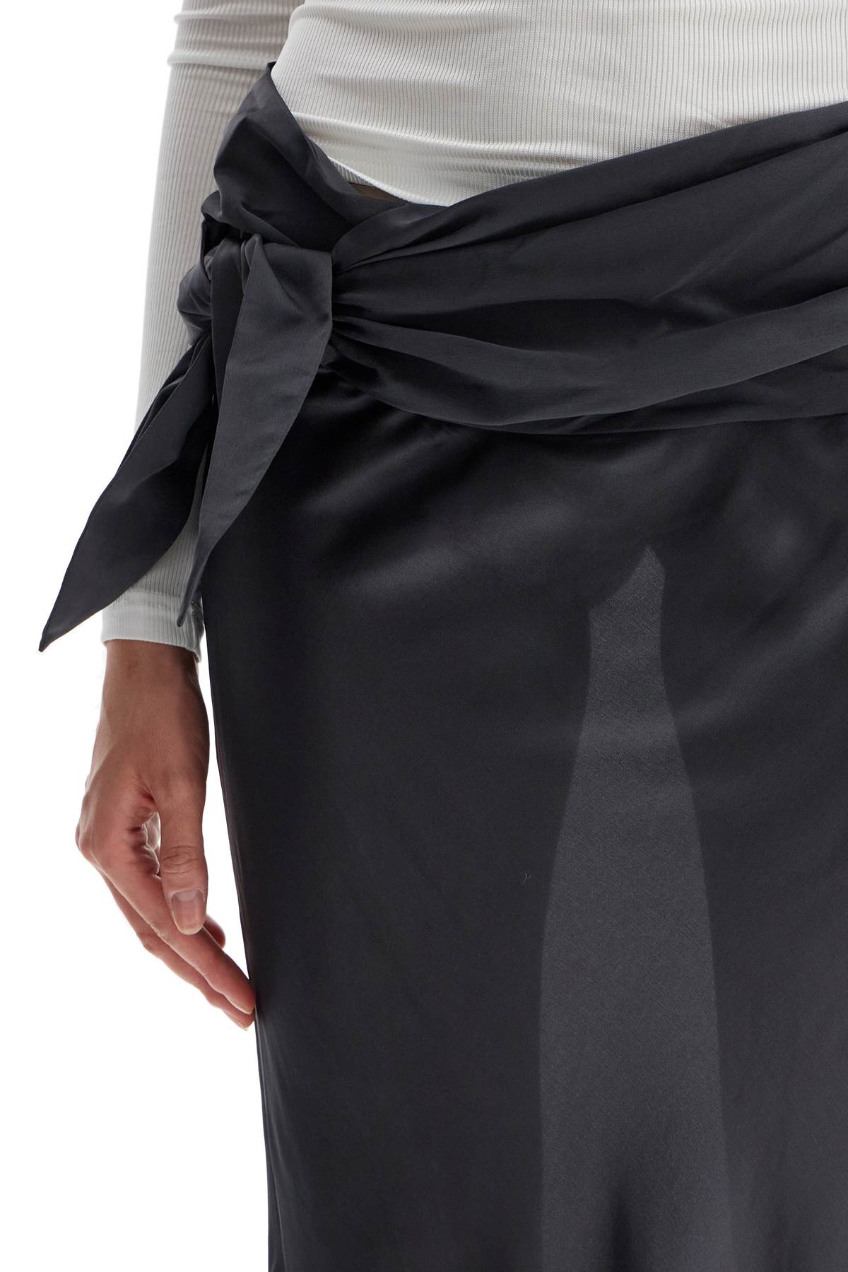 Christopher Esber Knotted Silk Satin Maxi Skirt image 3