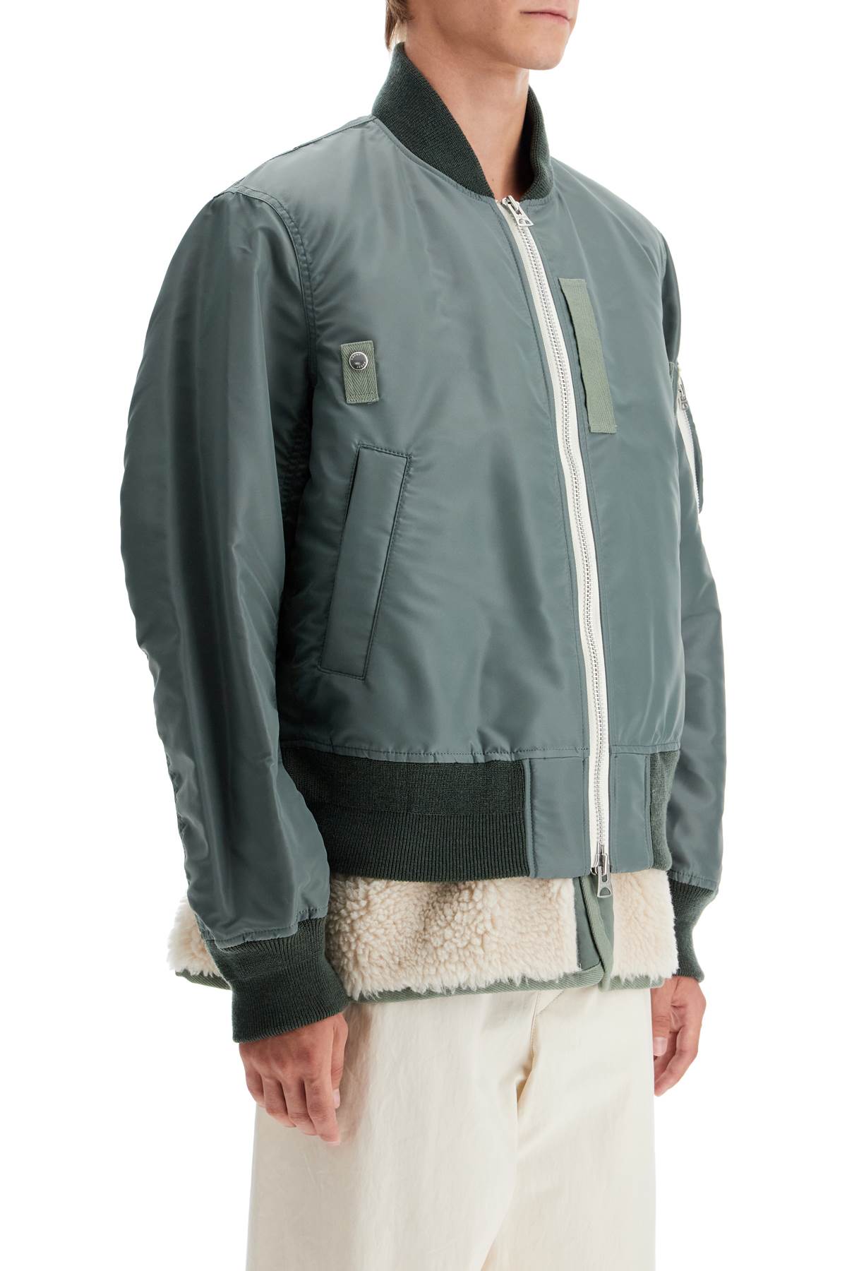 Sacai Layered Hybrid Bomber Jacket image 1