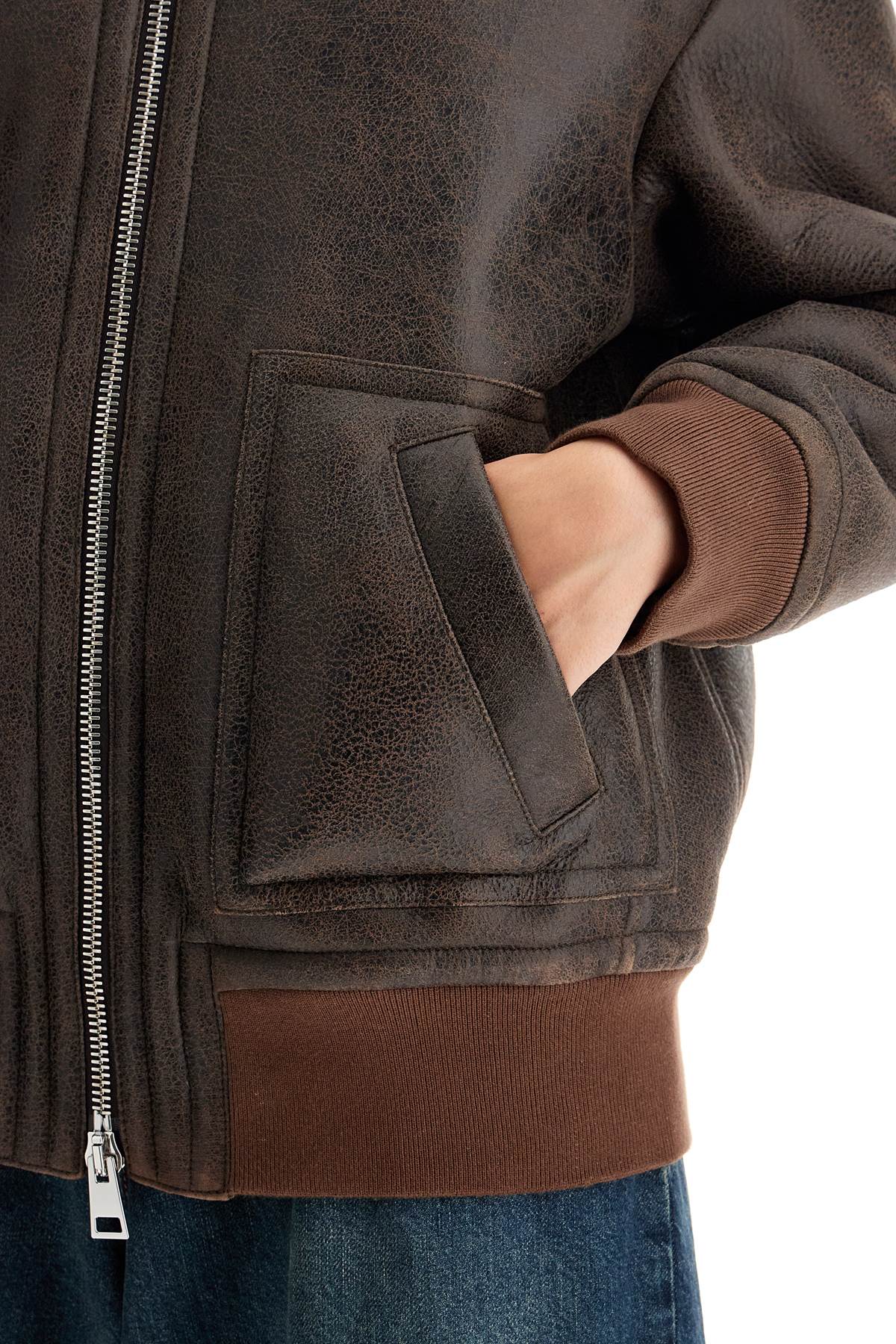 Blancha shearling bomber jacket image 3