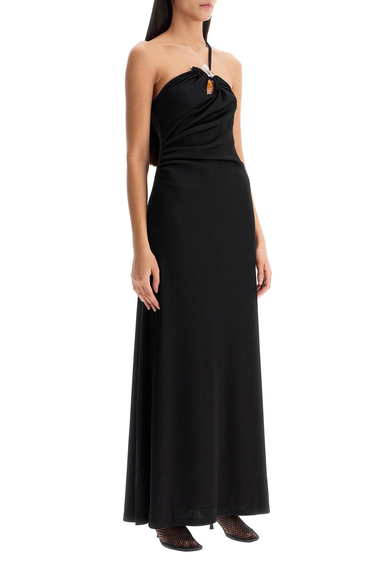 Christopher Esber One-Shoulder Maxi Dress with Natural Stone Hardware image 1