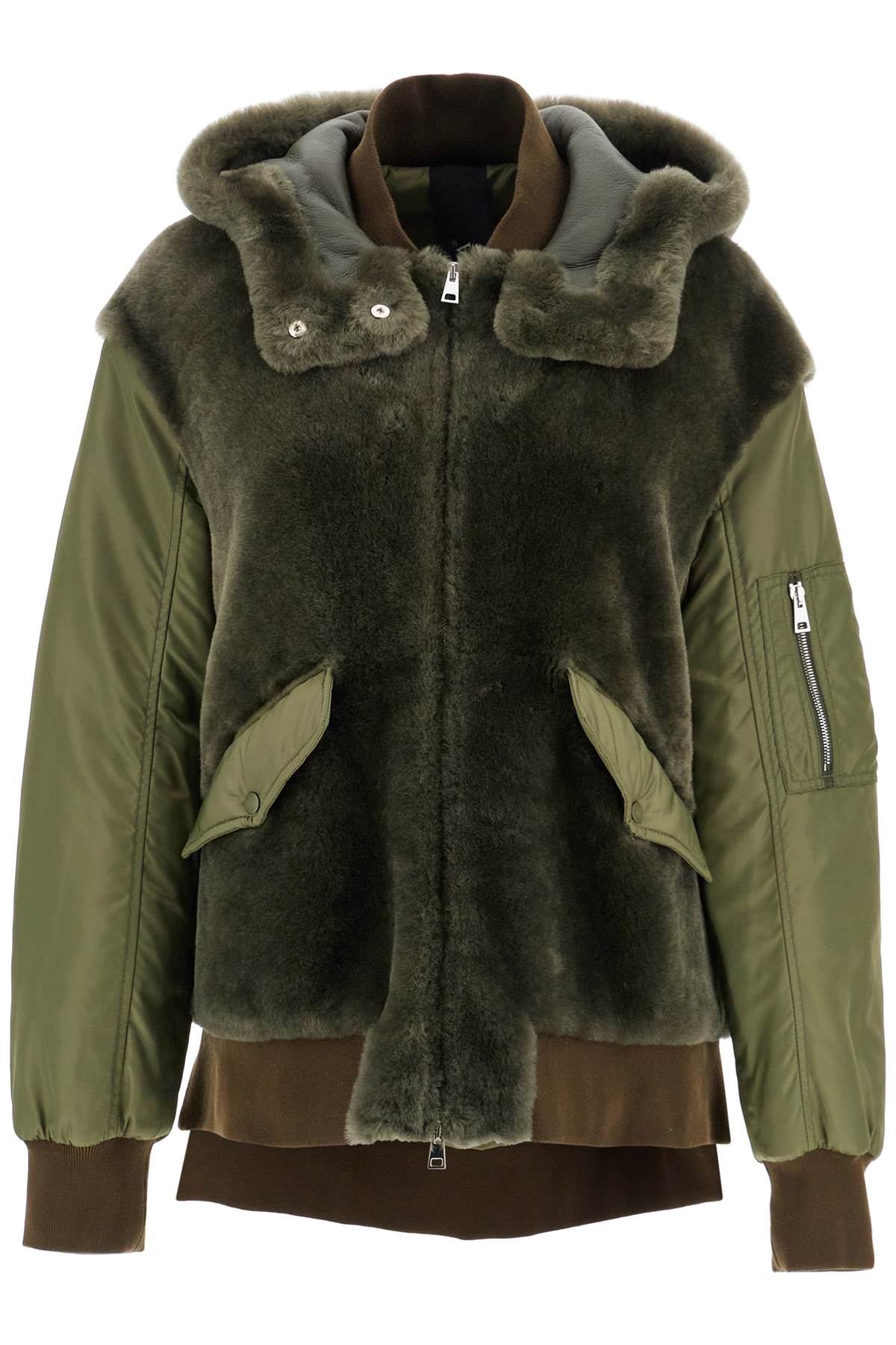 Blancha Shearling Insert Bomber Jacket image 0