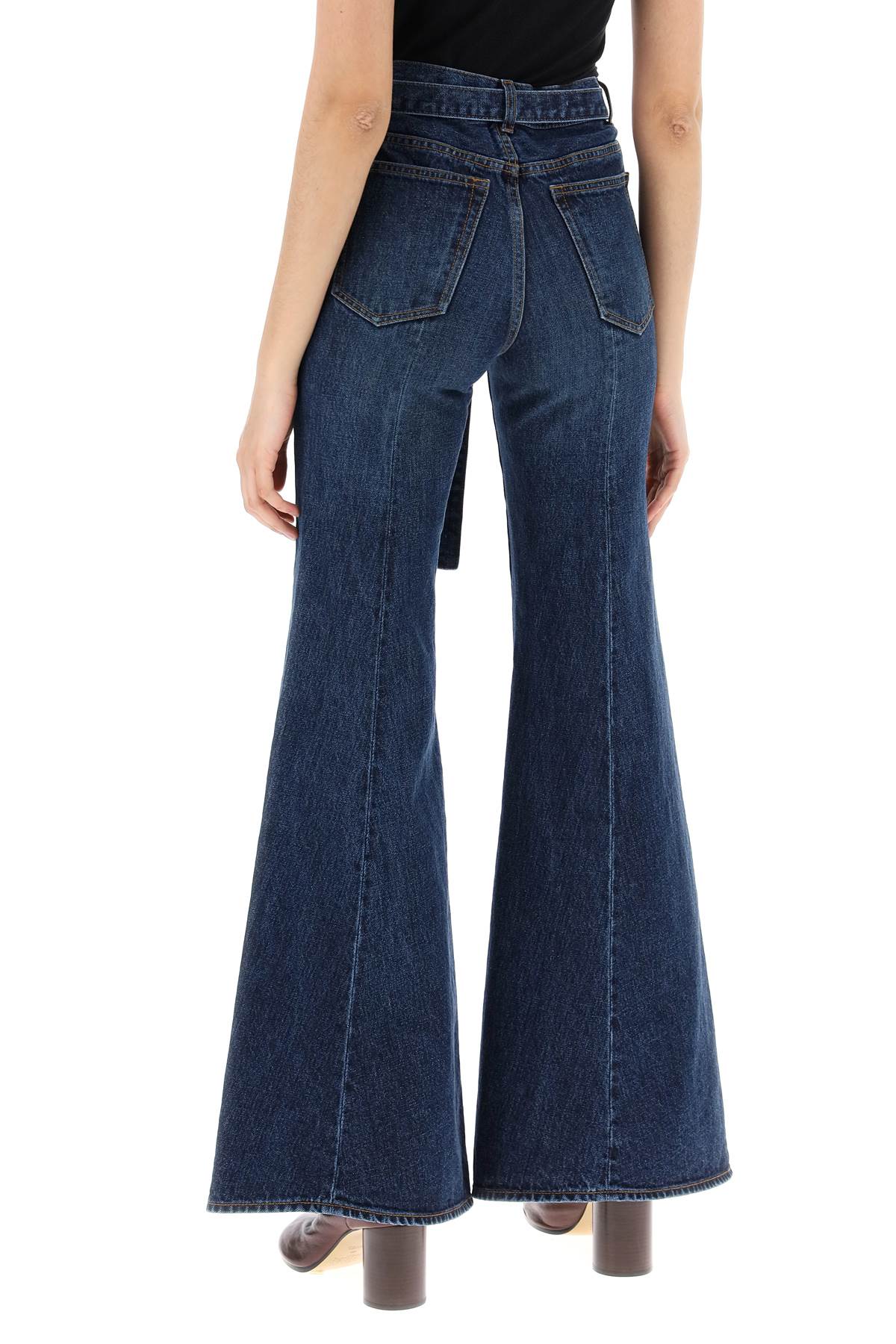 Sacai Bootcut Jeans with Matching Belt image 2