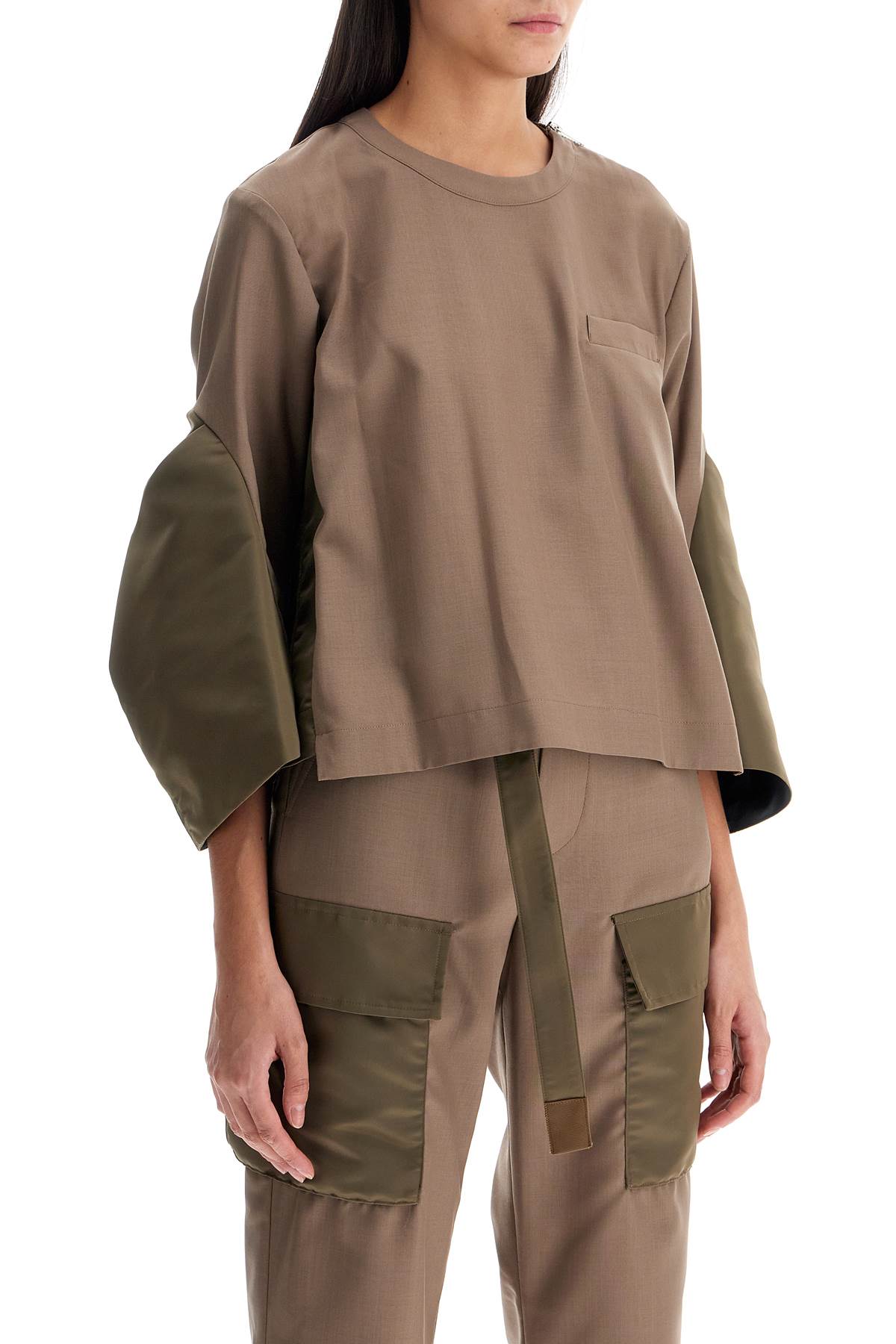 Sacai top two-material image 1