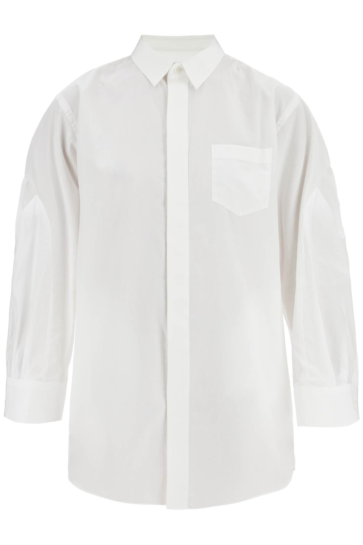 Sacai Mini Poplin Blouse in Chem image 0