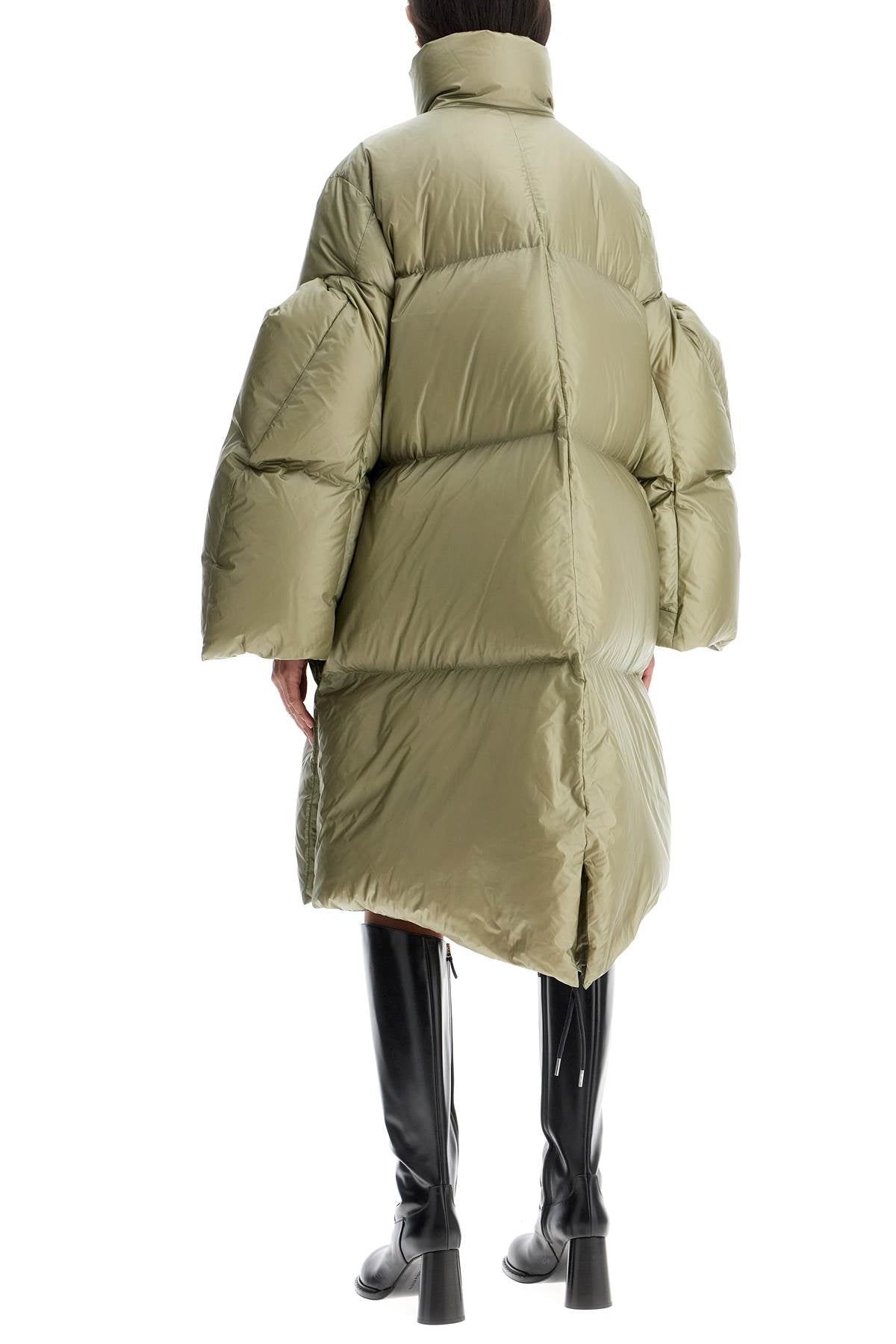 Sacai Women's Sculpted Sleeve Long Down Jacket image 2