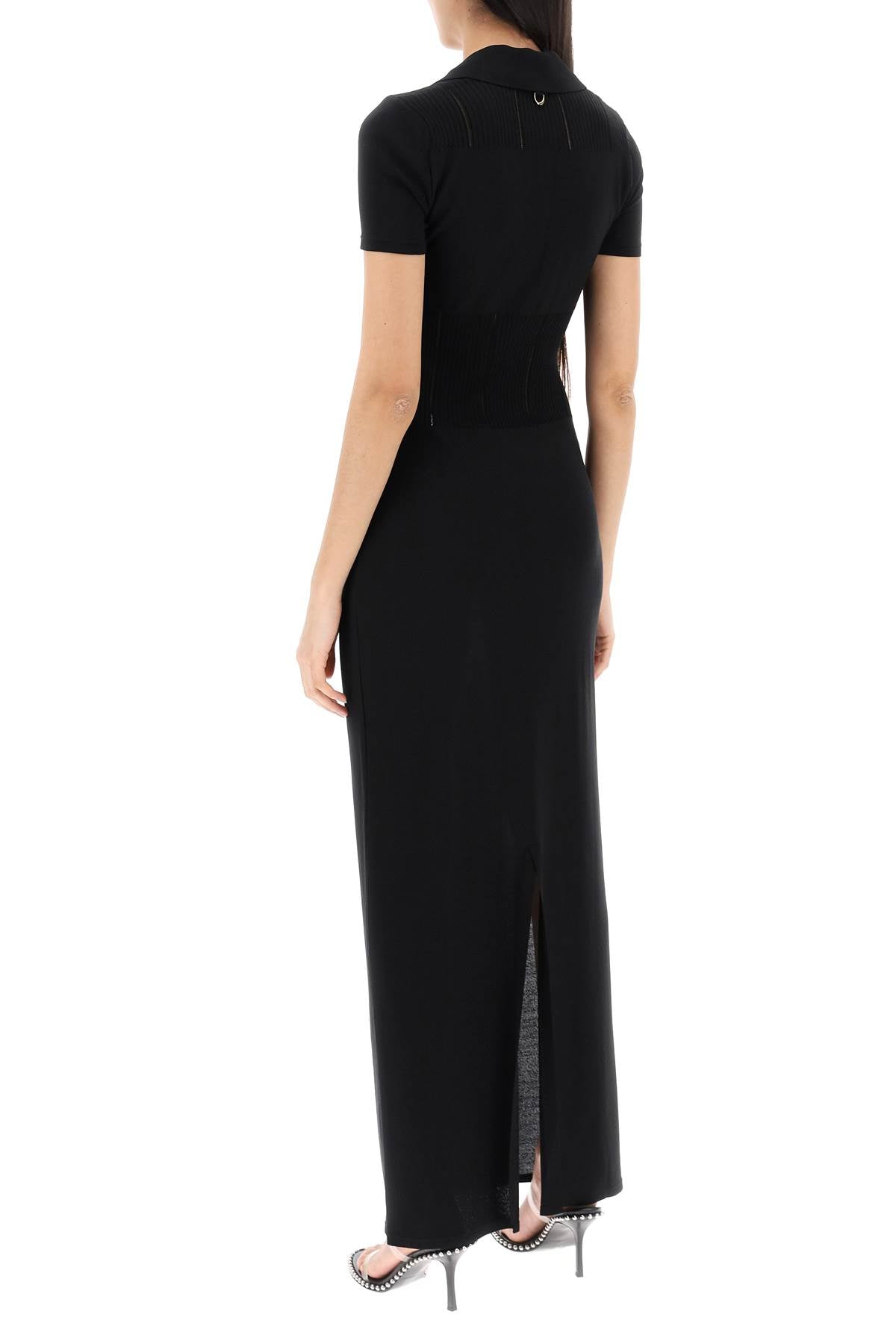 Jacquemus 'Yauco' Ribbed Maxi Dress with Openwork Embroidery image 2