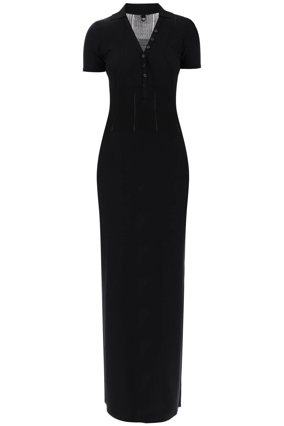 Jacquemus 'Yauco' Ribbed Maxi Dress with Openwork Embroidery image 0