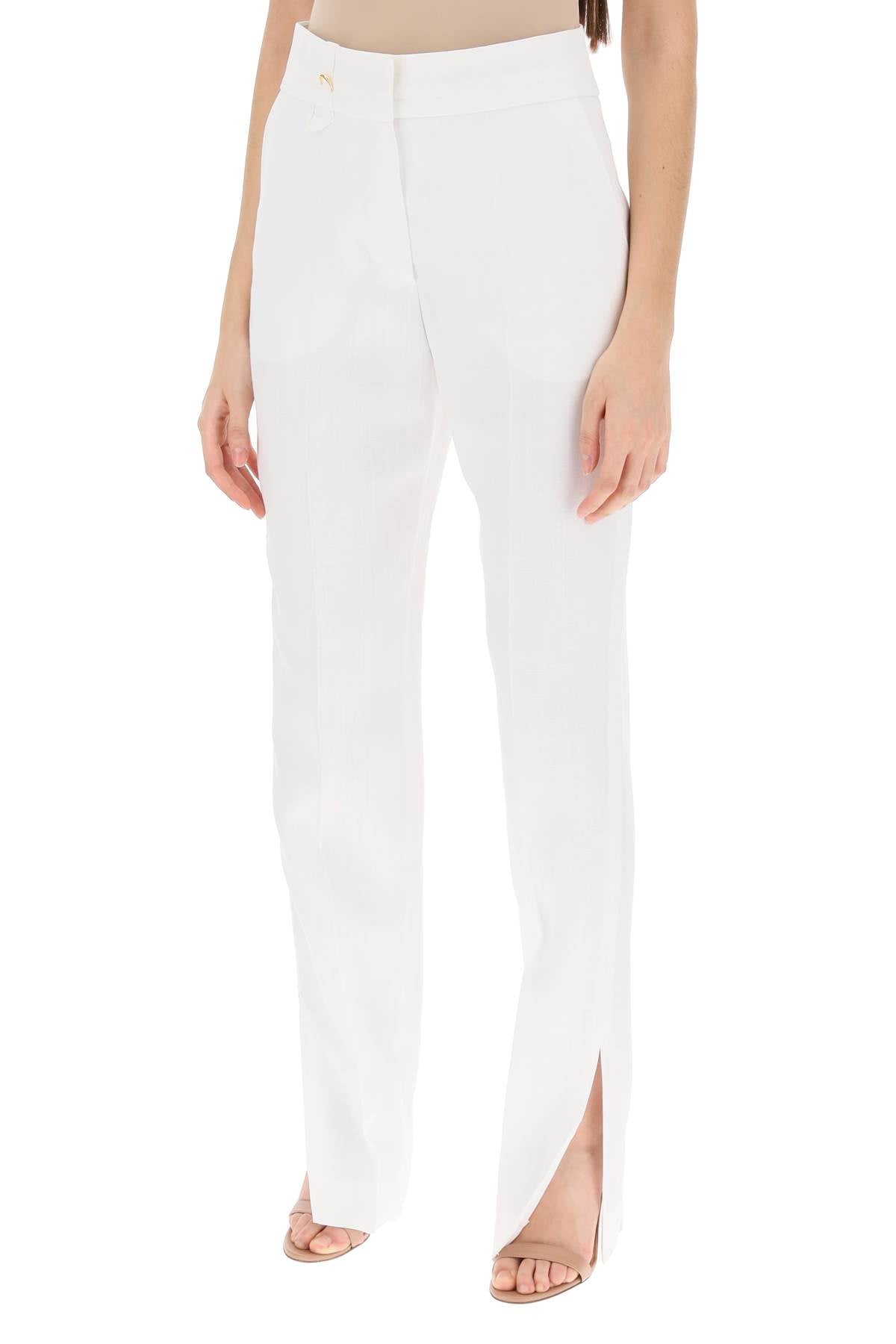 Jacquemus 'le pantalon tibau' slit pants image 3