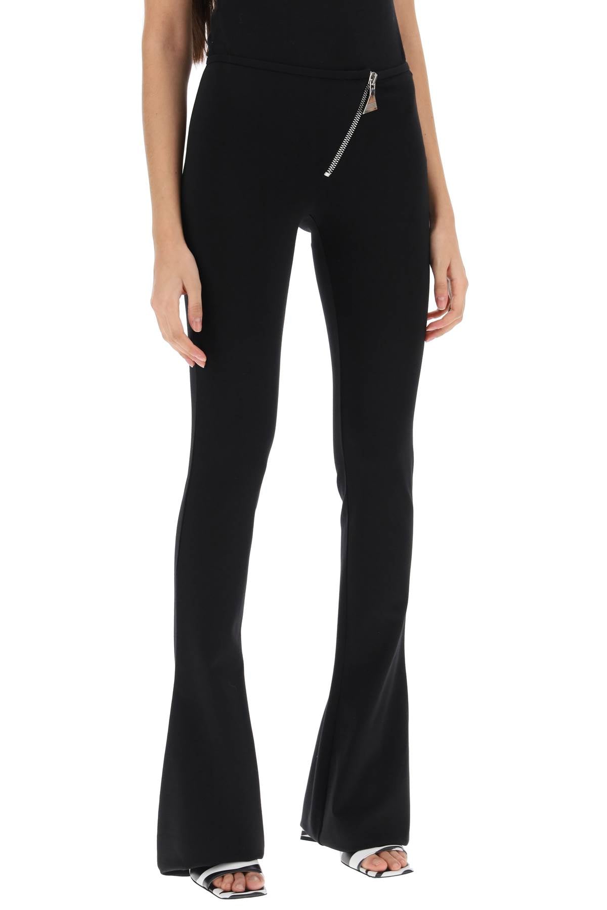 The Attico bootcut pants with slanted zipper image 1