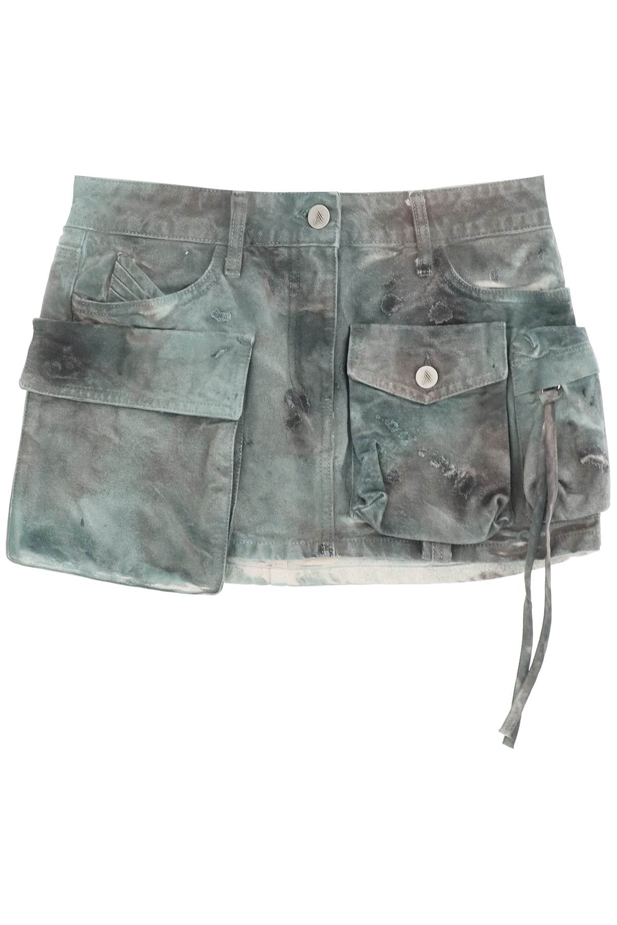 The Attico Women's Camouflage Cargo Mini Skirt image 0