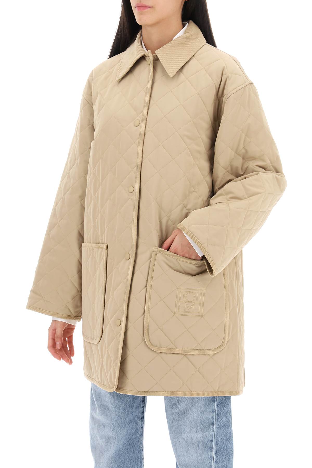 Toteme Quilted Oversized Barn Jacket image 3