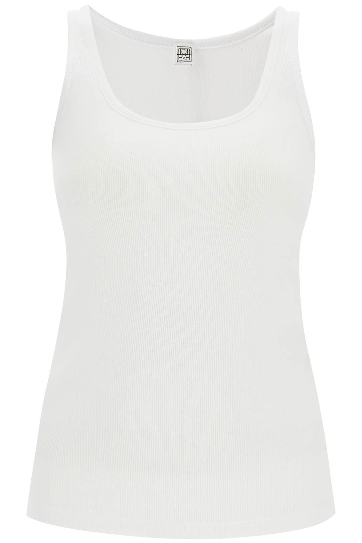 Totême Ribbed Spaghetti Strap Tank Top image 0